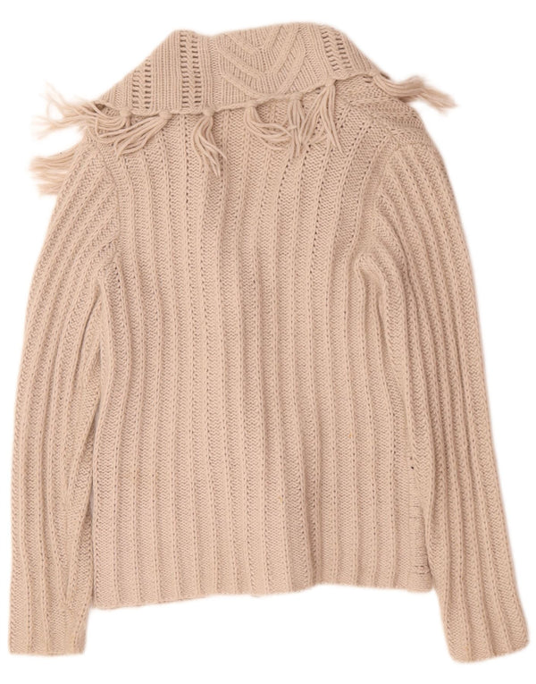 Suéter cardigã feminino Marks & Spencer Reino Unido 14 grande cinza acrílico
