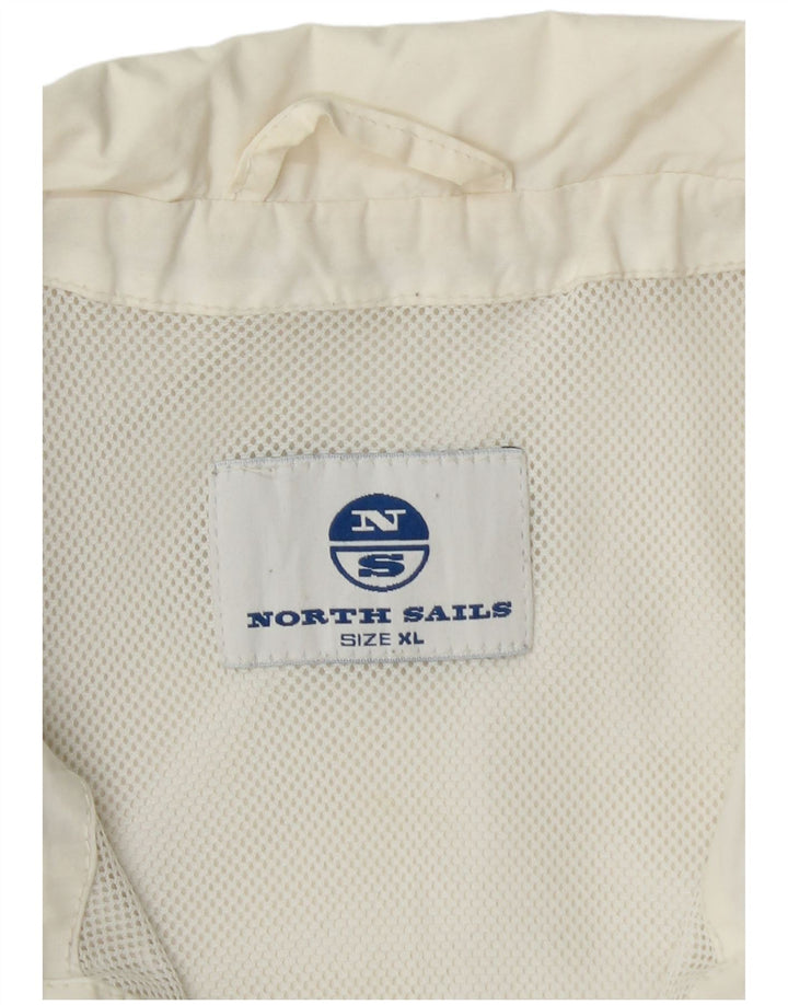 Jaqueta bomber masculina NORTH SAILS UK 42 XL poliamida branca