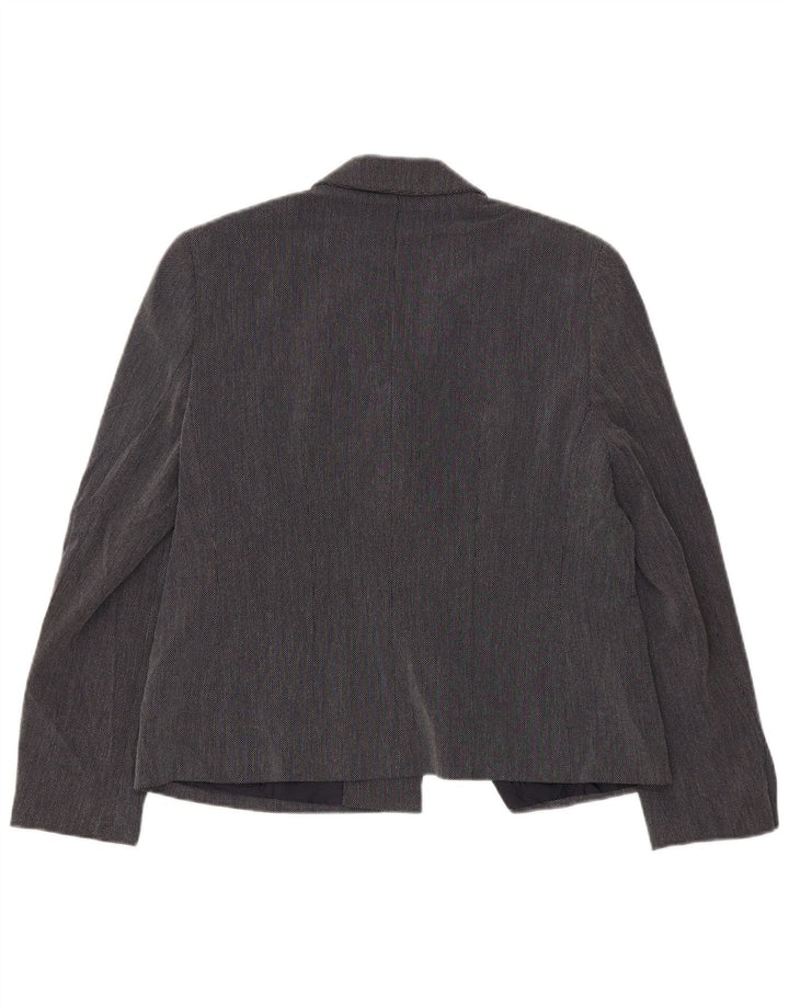 Jaqueta Blazer Padrão Feminina Marks & Spencer Reino Unido 16 Grande Azul Marinho