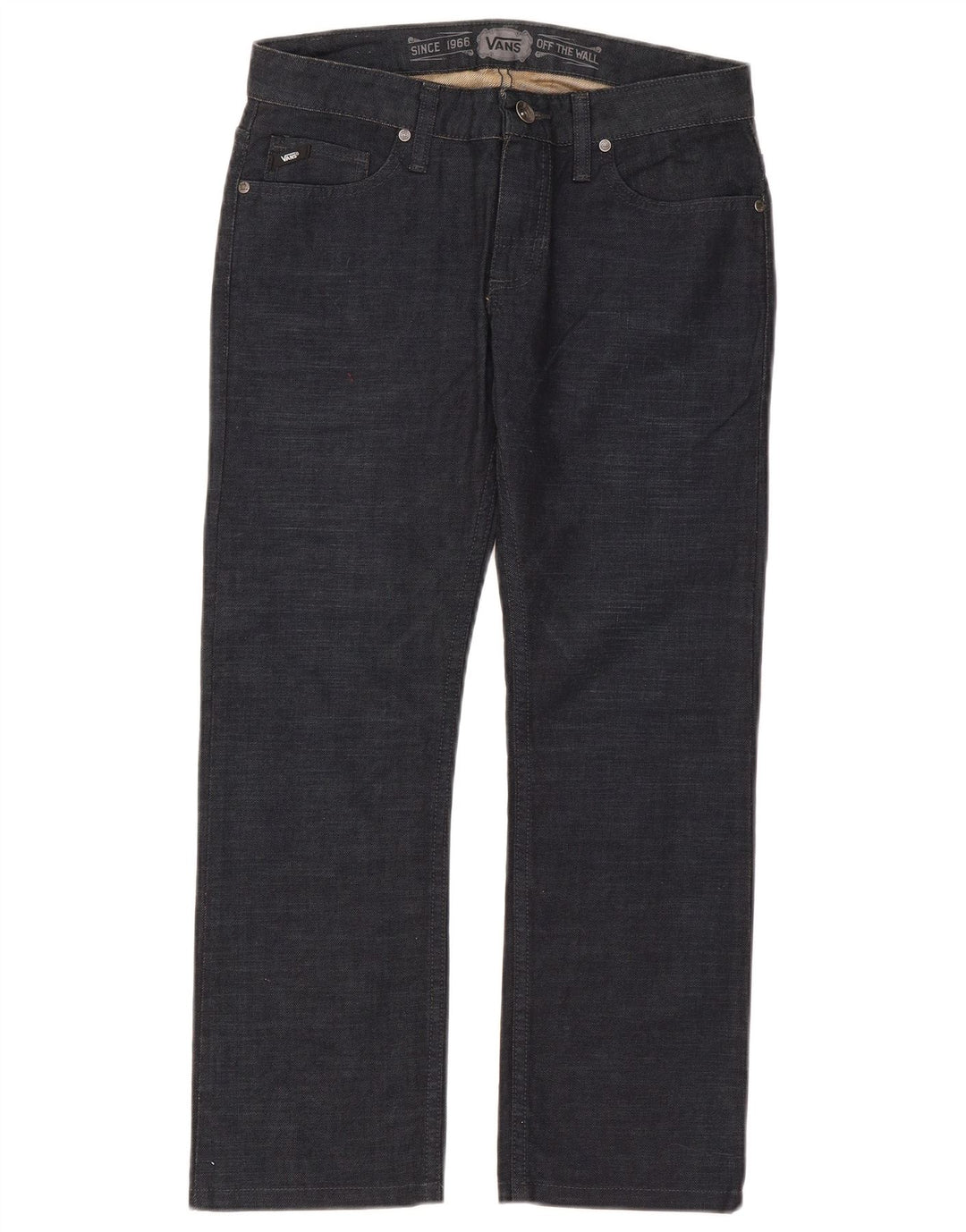 Vans Masculino Straight Jeans W28 L25 Azul Marinho Algodão