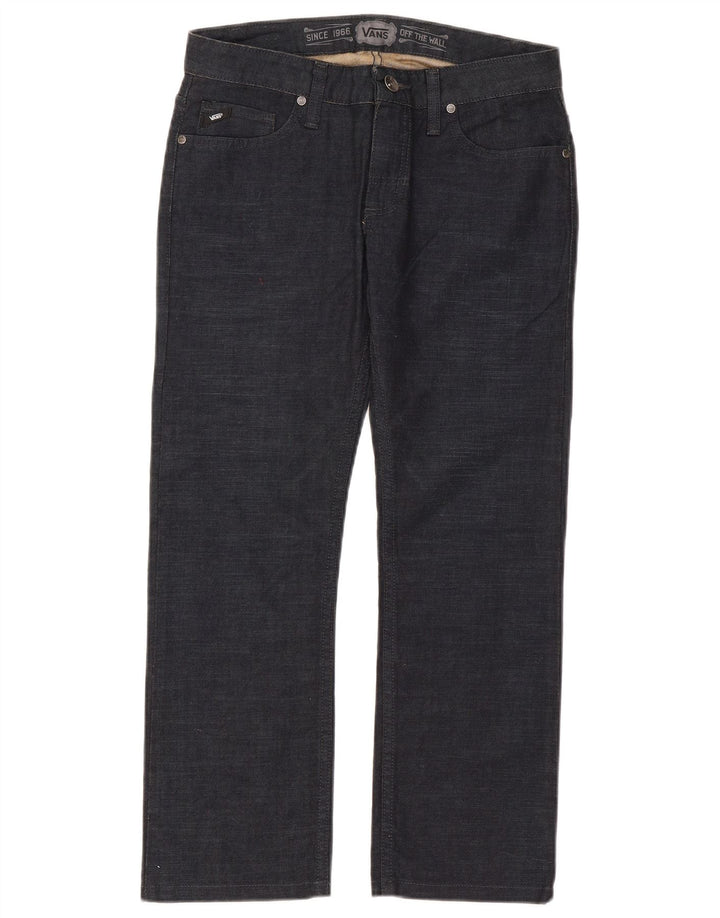 Vans Masculino Straight Jeans W28 L25 Azul Marinho Algodão