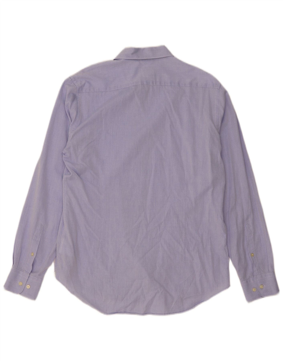 Camisa masculina Henry Cottons tamanho 40 algodão geométrico azul médio