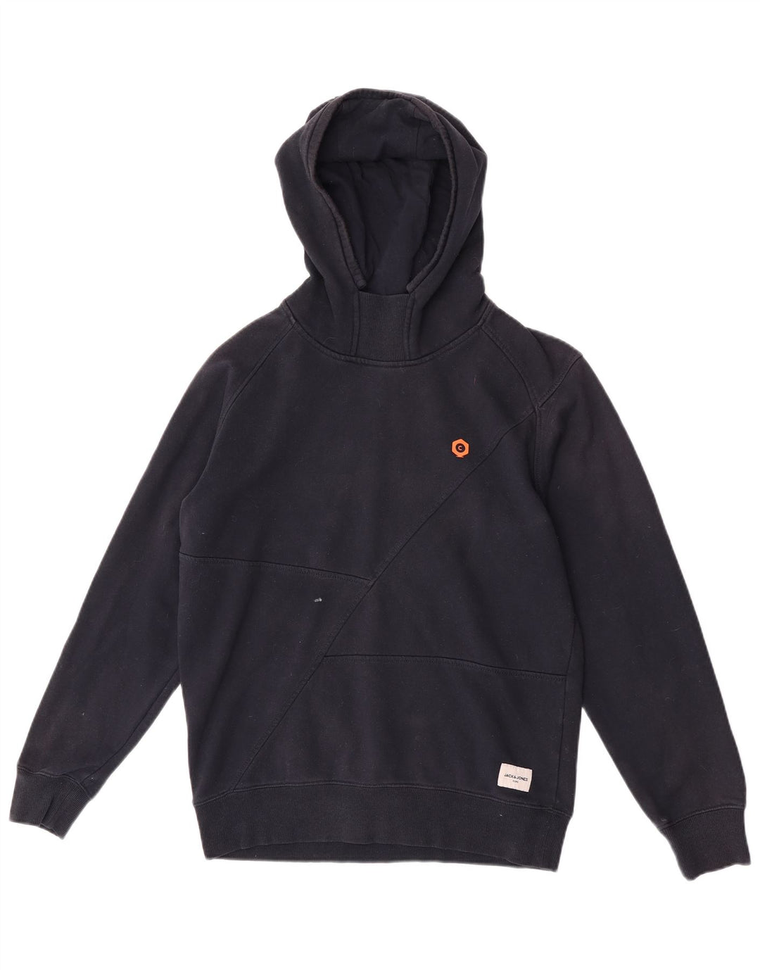 Jack & Jones moletom com capuz masculino médio algodão azul marinho