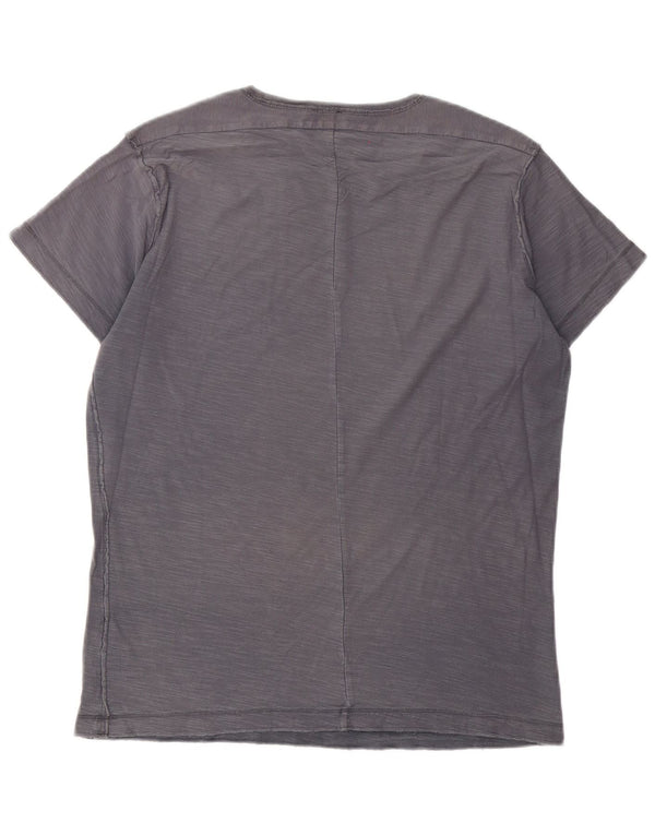 Camiseta masculina Diesel Top cinza médio algodão