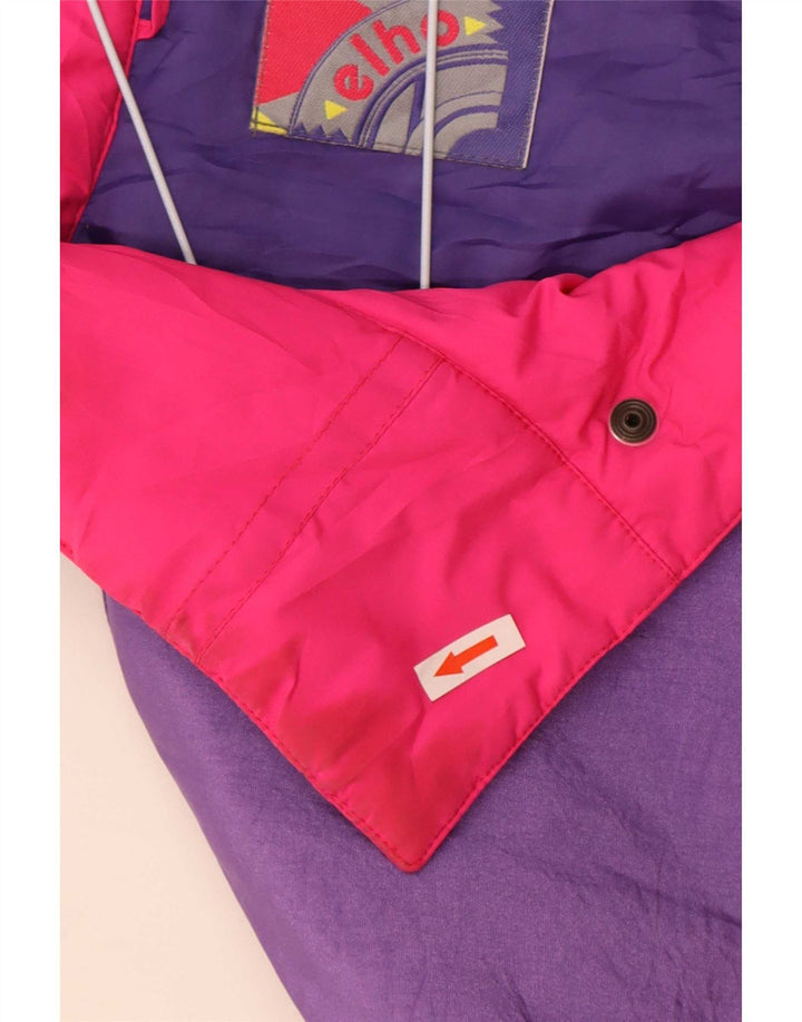 Jaqueta de esqui masculina Elho Loose Fit IT 48 poliéster colorblock rosa médio
