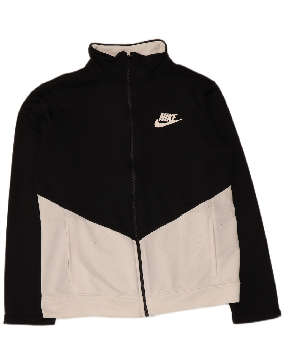 Jaqueta Nike Boys Tracksuit Top 13-14 Anos XL Preto Colorblock Poliéster