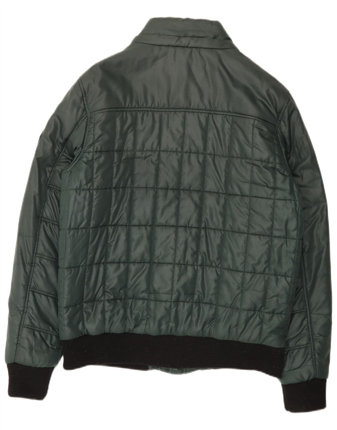 Jaqueta acolchoada masculina Kenvelo UK 40 poliéster verde grande