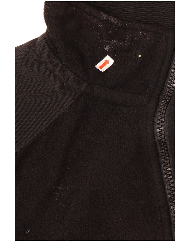 Jaqueta de lã masculina Timberland UK 40 grande poliéster preto