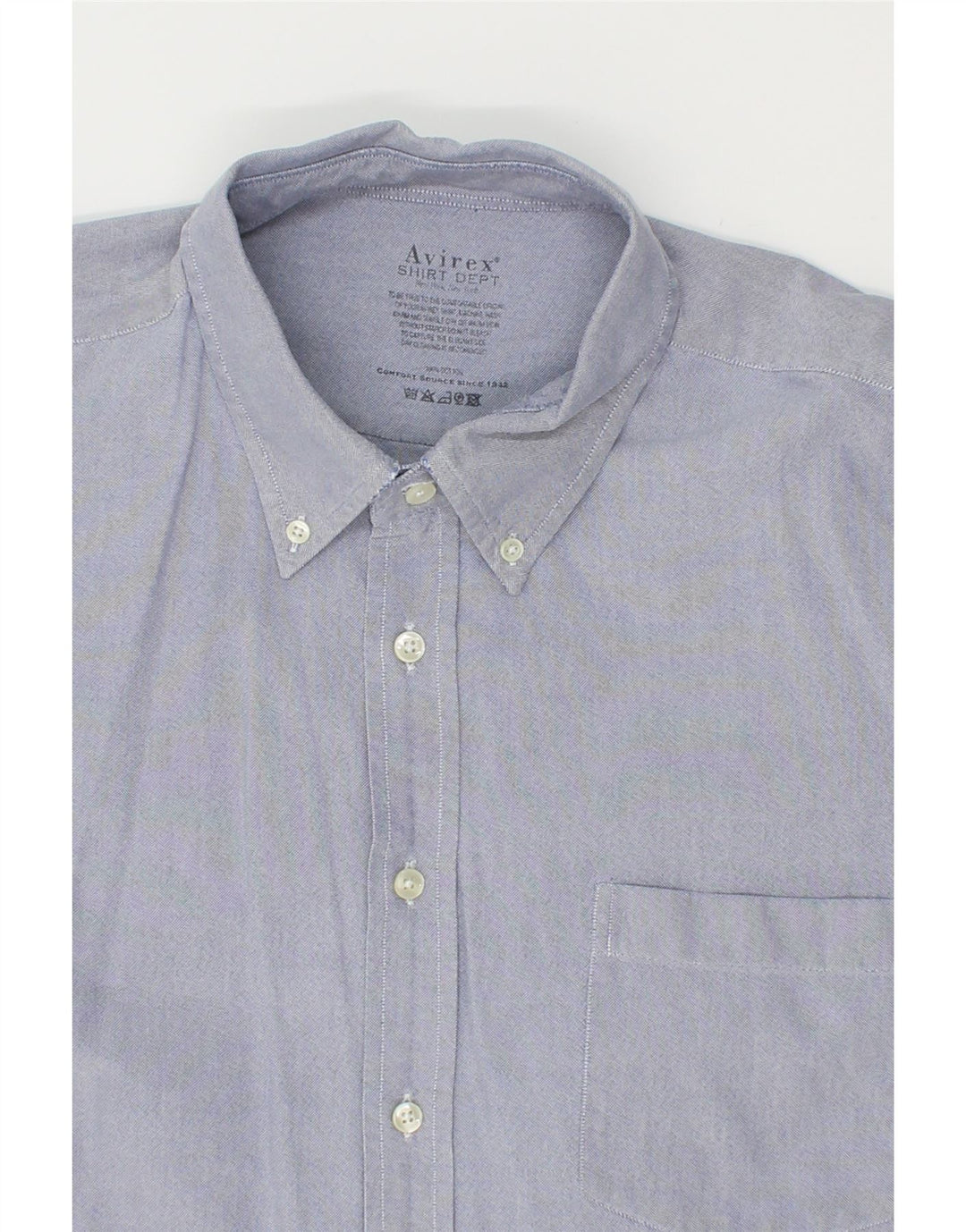AVIREX Mens Shirt XL Blue Cotton Vintage Avirex and Second-Hand Avirex from Messina Hembry 