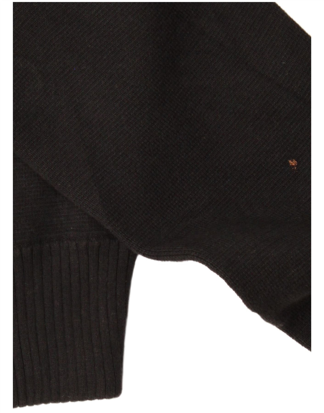 Suéter cardigã feminino ARMANI JEANS Reino Unido 12 algodão preto médio