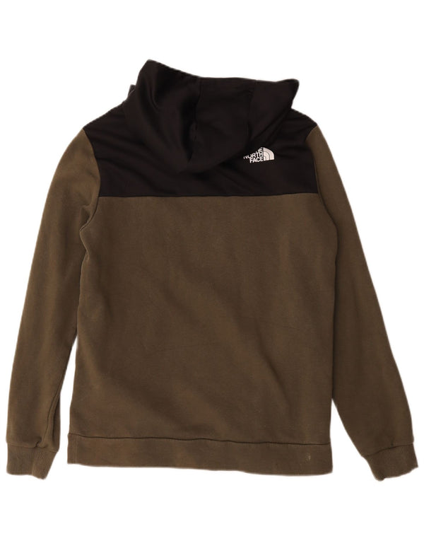 Suéter gráfico com capuz The North Face Boys 14-15 anos XL Khaki Colourblock