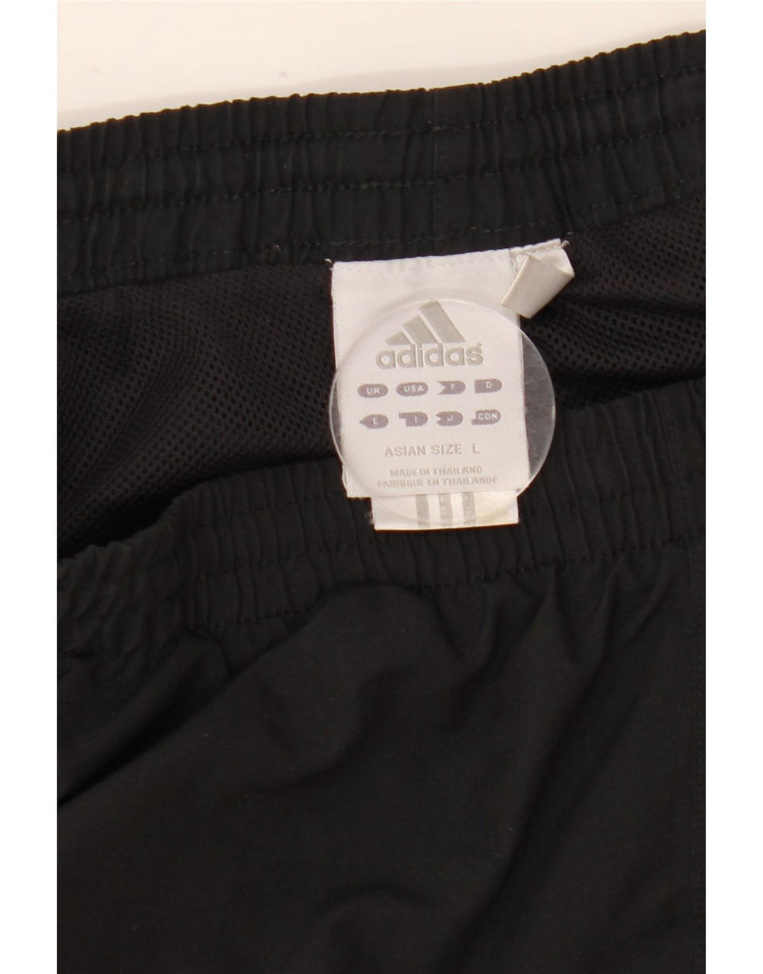 Calça de treino masculina Adidas grande poliéster preto