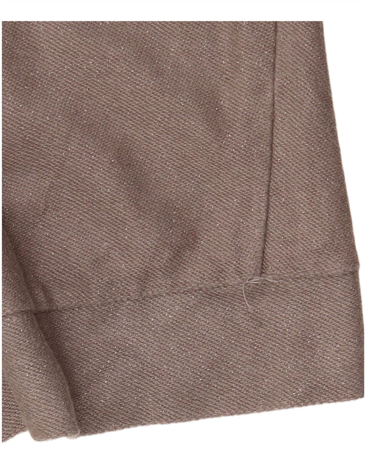 ZARA Suéter feminino oversized com gola canoa Reino Unido 10 pequeno cinza