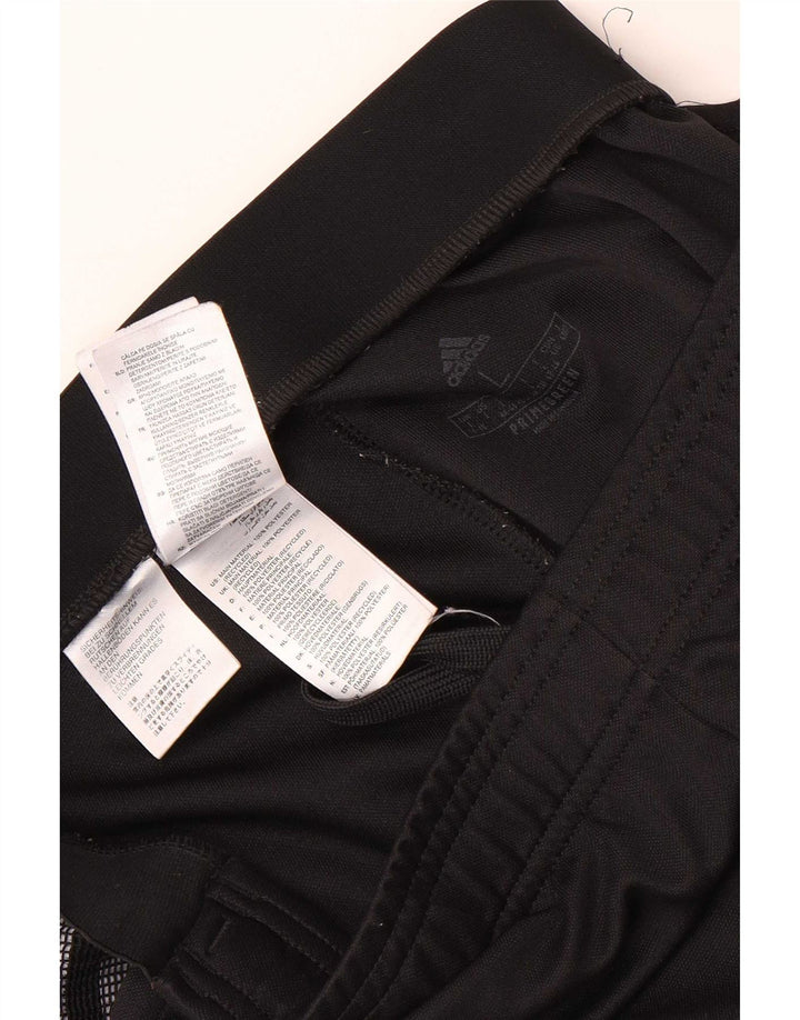 Calça de treino feminina Adidas UK 16/18 grande poliéster preto