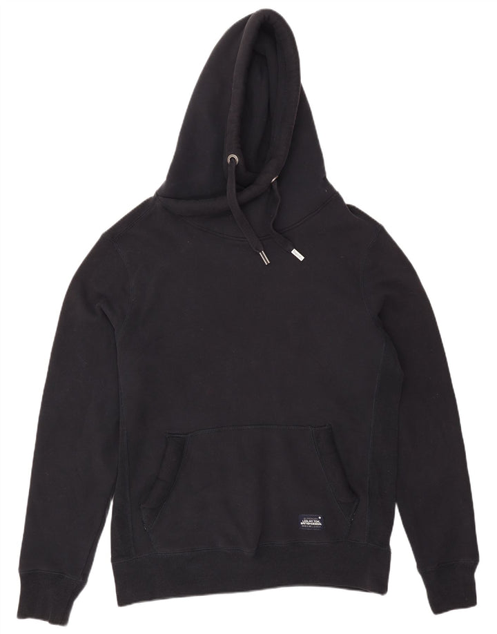 Suéter com capuz masculino Superdry XL preto algodão