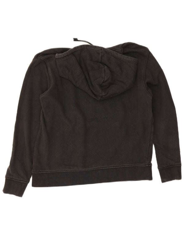 Adidas Womens Hoodie Jumper UK 14 Médio Algodão Preto