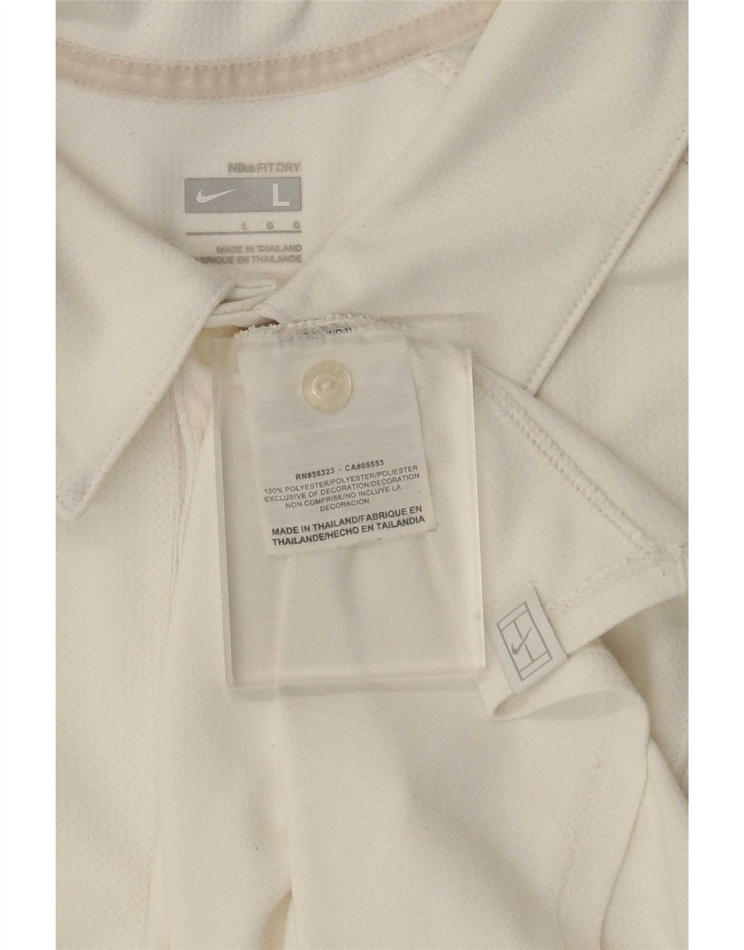 Camisa polo masculina Nike grande poliéster branco colorblock