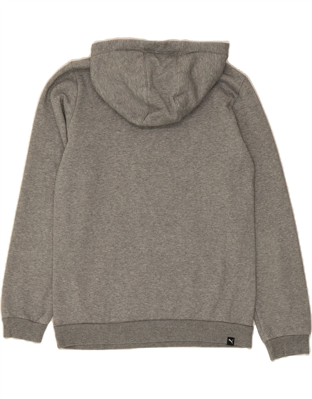 PUMA Boys Graphic Hoodie Jumper 15-16 Years Grey Cotton Vintage Puma and Second-Hand Puma from Messina Hembry 