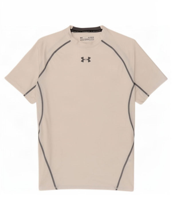Camiseta masculina Under Armour Heat Gear Top XL branco colorblock poliéster