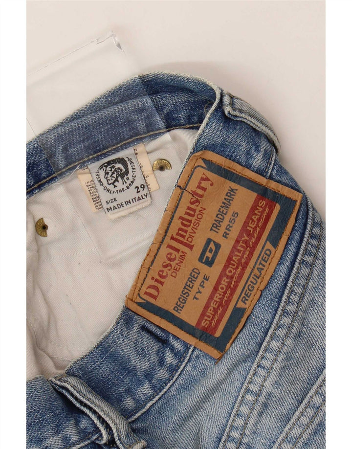 Jeans retos masculinos Diesel W29 L30 algodão azul