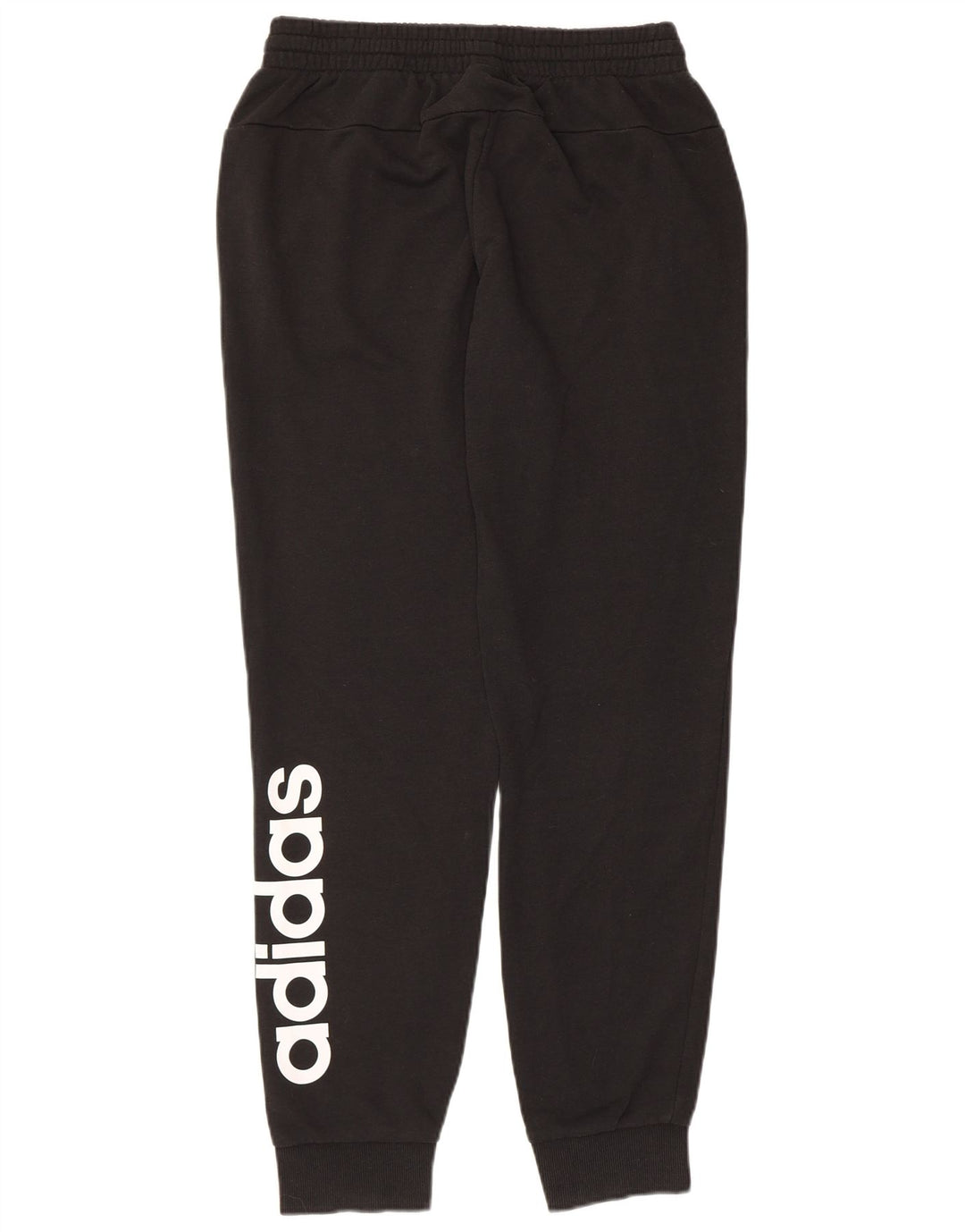ADIDAS Womens Graphic Tracksuit Calças Joggers UK 12/14 Médio Preto