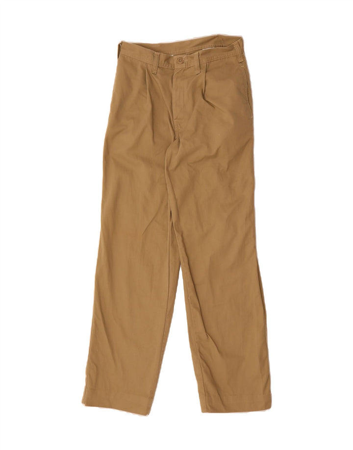 VINTAGE Mens Straight Chino Trousers W30 L31 Beige Vintage Vintage and Second-Hand Vintage from Messina Hembry 