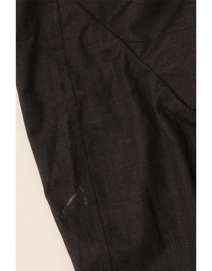 Trussardi Mens Overcoat UK 40 Large Gray Wool