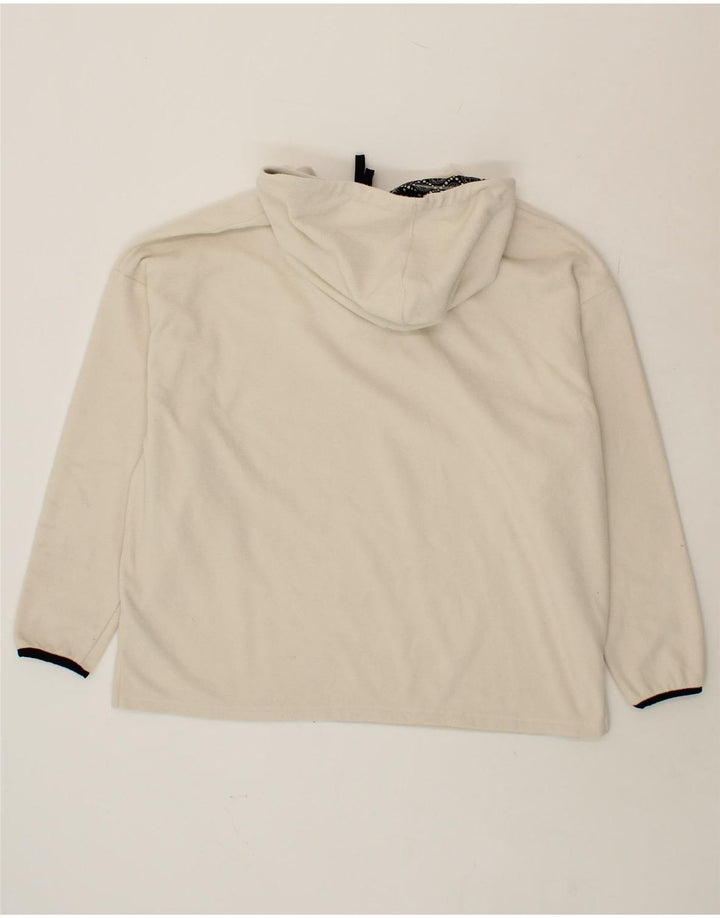 PUMA Womens Oversized Hooded Fleece Jumper UK 18 XL Off White Vintage Puma and Second-Hand Puma from Messina Hembry 