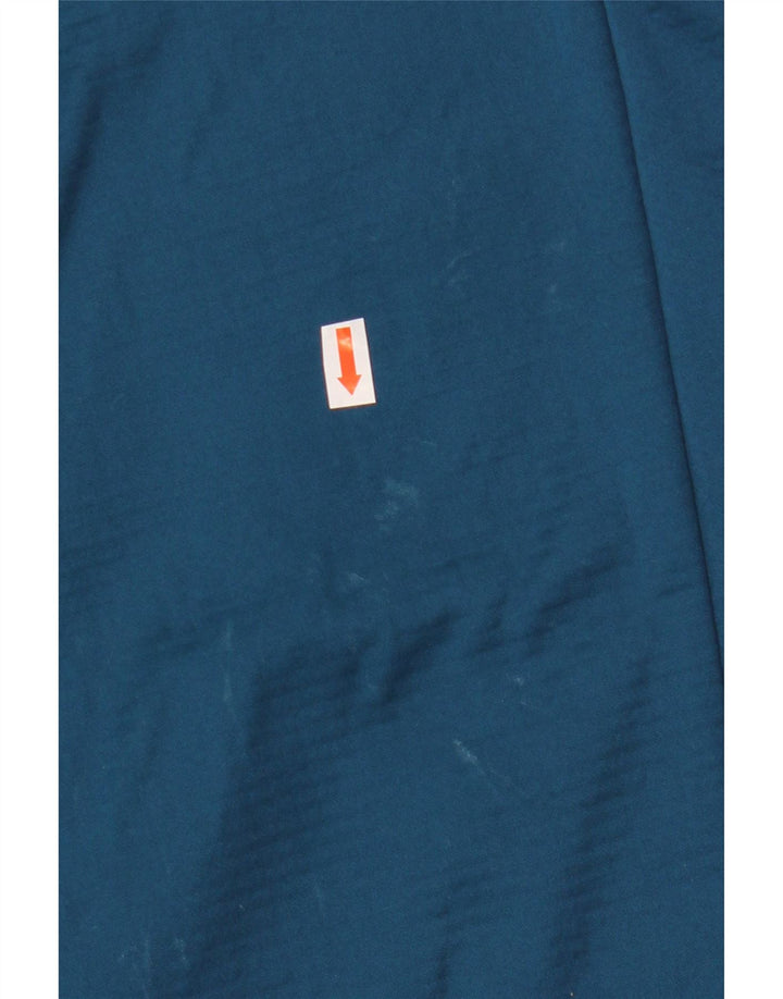 Suéter masculino Puma com capuz e zíper pequeno azul colorblock