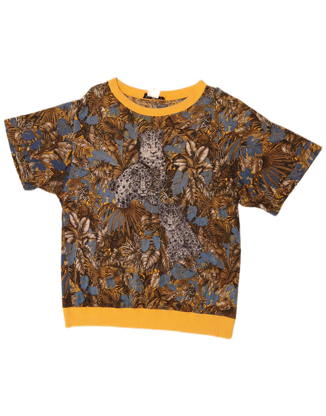 Camiseta feminina Salvatore Ferragamo com estampa gráfica UK 16 grande multicolorida Tr