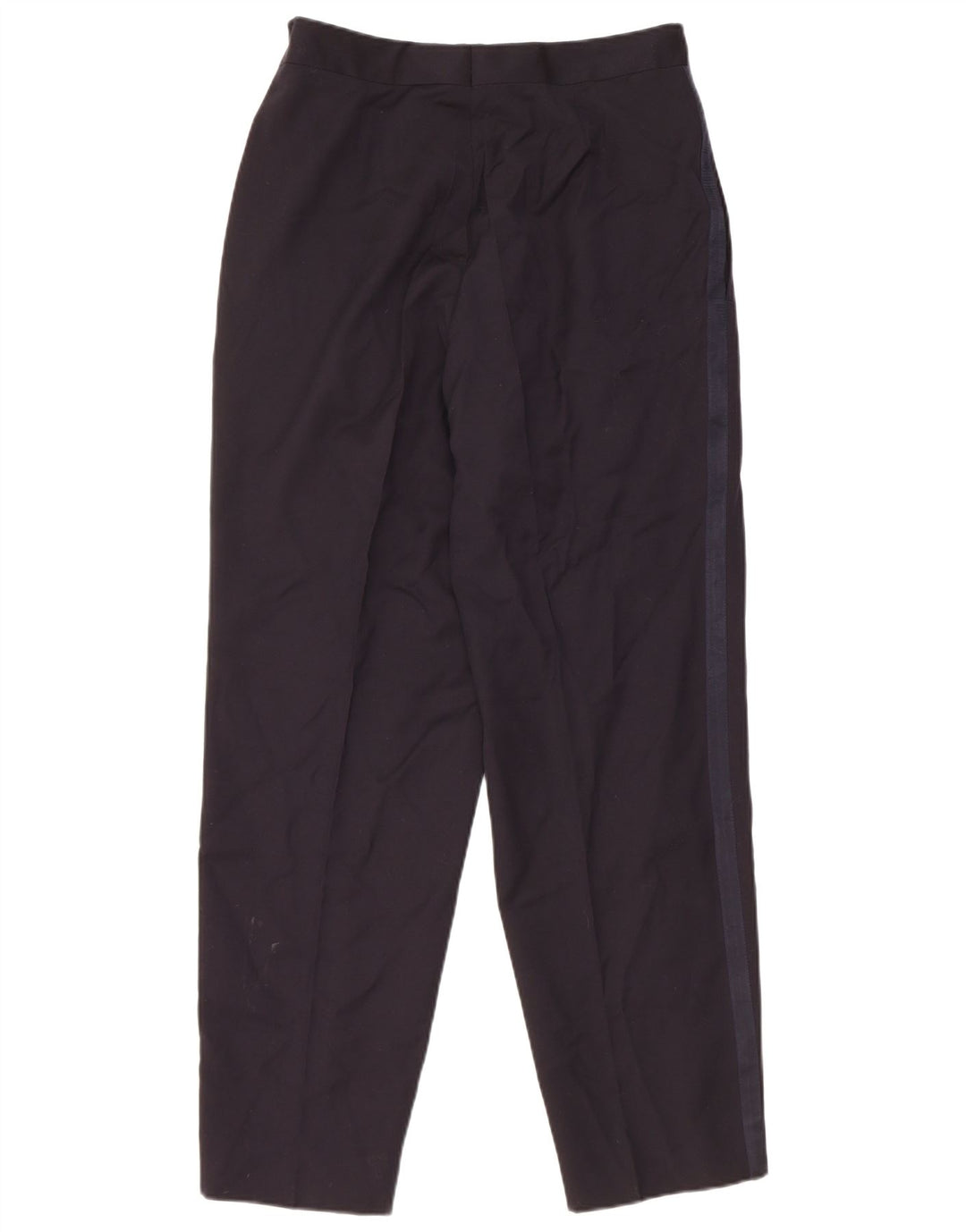 Calça vintage masculina de terno reto IT 48 Médio W30 L30 Azul marinho