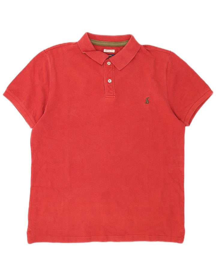 Camisa polo masculina Joules médio algodão vermelho