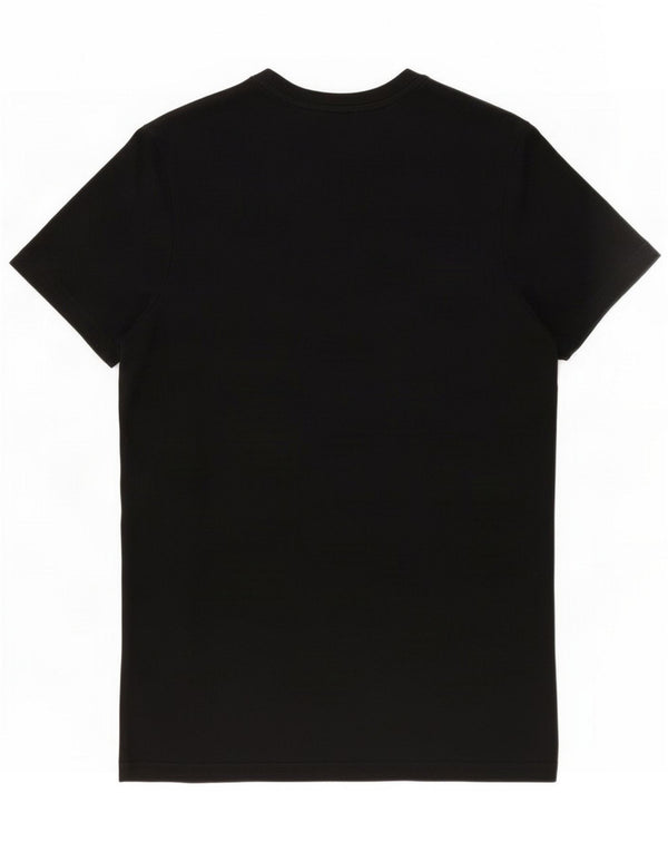 Jack Wills Mens Classic Fit Camiseta Top XS Algodão Preto