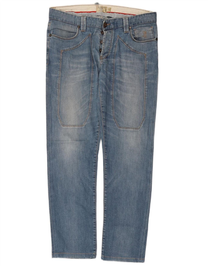 Jeans retos masculinos JECKERSON W34 L30 algodão azul