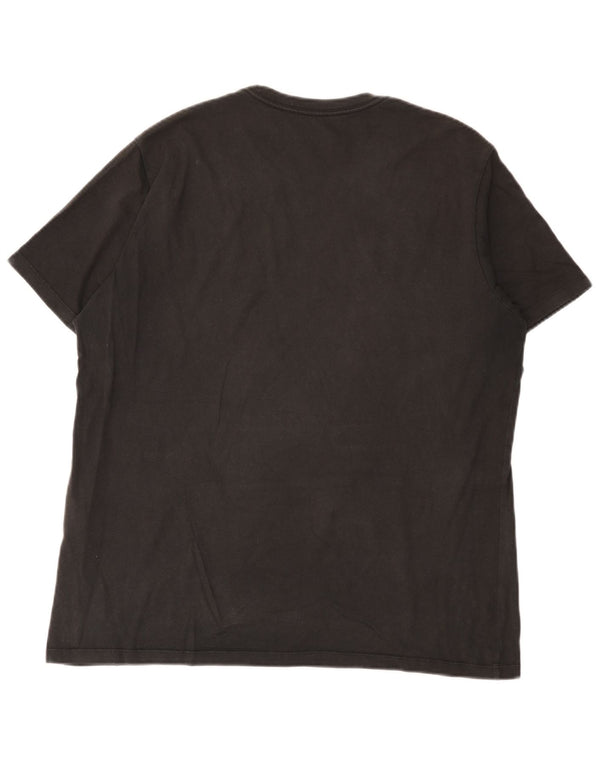 Camiseta masculina padrão Levi's Top grande de algodão preto