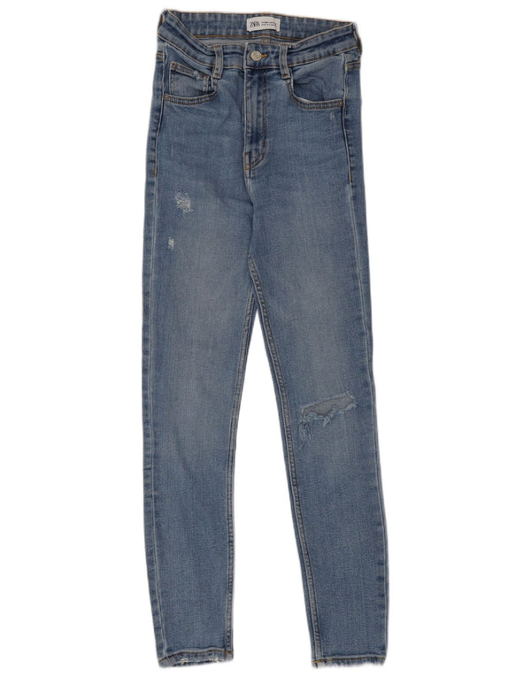 Calça jeans skinny feminina Zara EU 36 XS W26 L26 azul