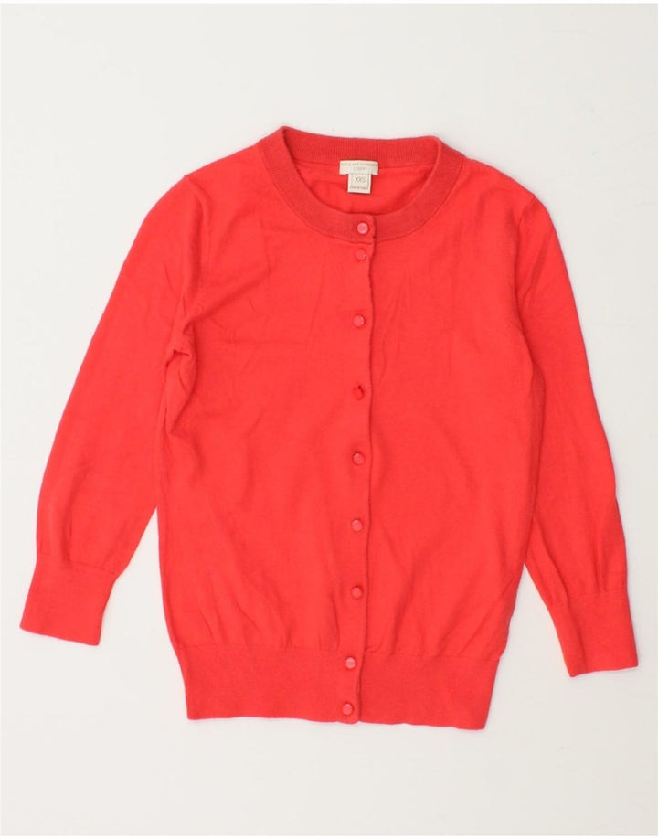 J. CREW Womens Cardigan Sweater UK 2 2XS Red Cotton Vintage J. Crew and Second-Hand J. Crew from Messina Hembry 