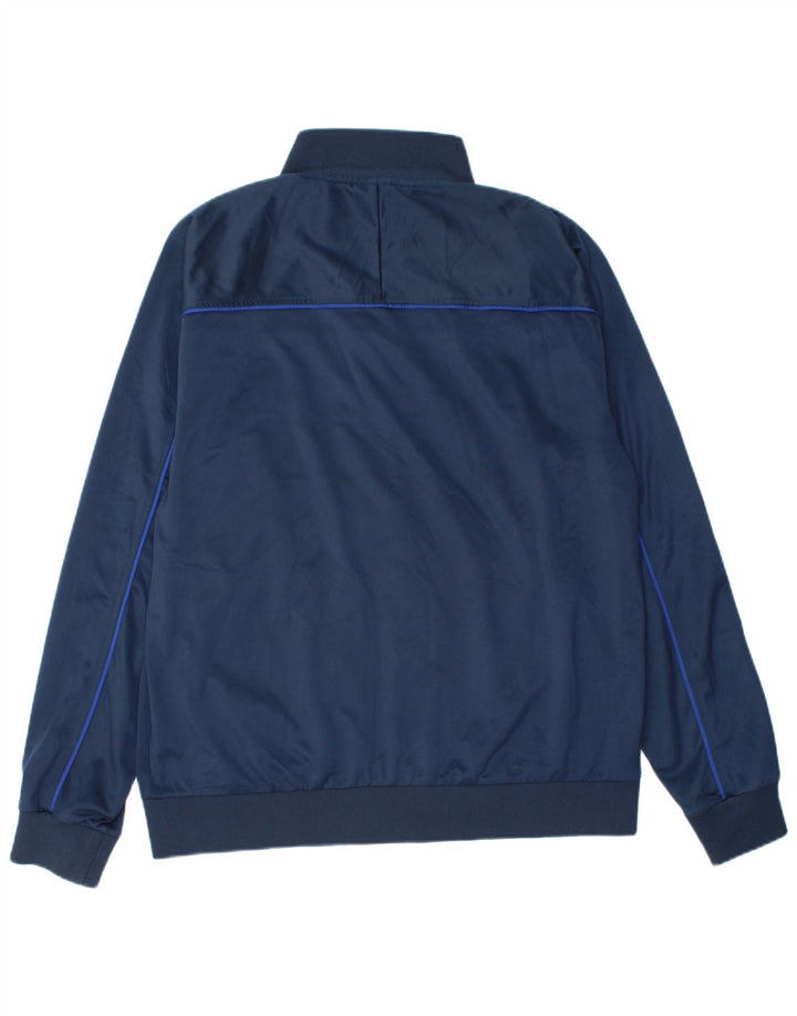 Asics Mens Tracksuit Top Jacket XL azul marinho poliéster