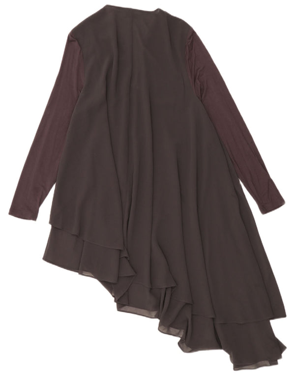 Vestido assimétrico feminino MINT VELVET UK 16 grande bloco cinza