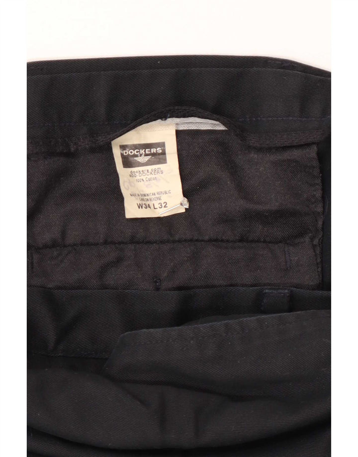 Calça Chino Masculina Dockers Pegged W34 L29 Algodão Preto