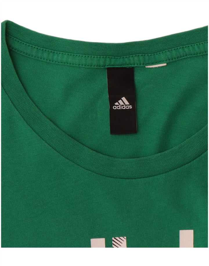 Camiseta Adidas Masculina Graphic Top Verde Médio