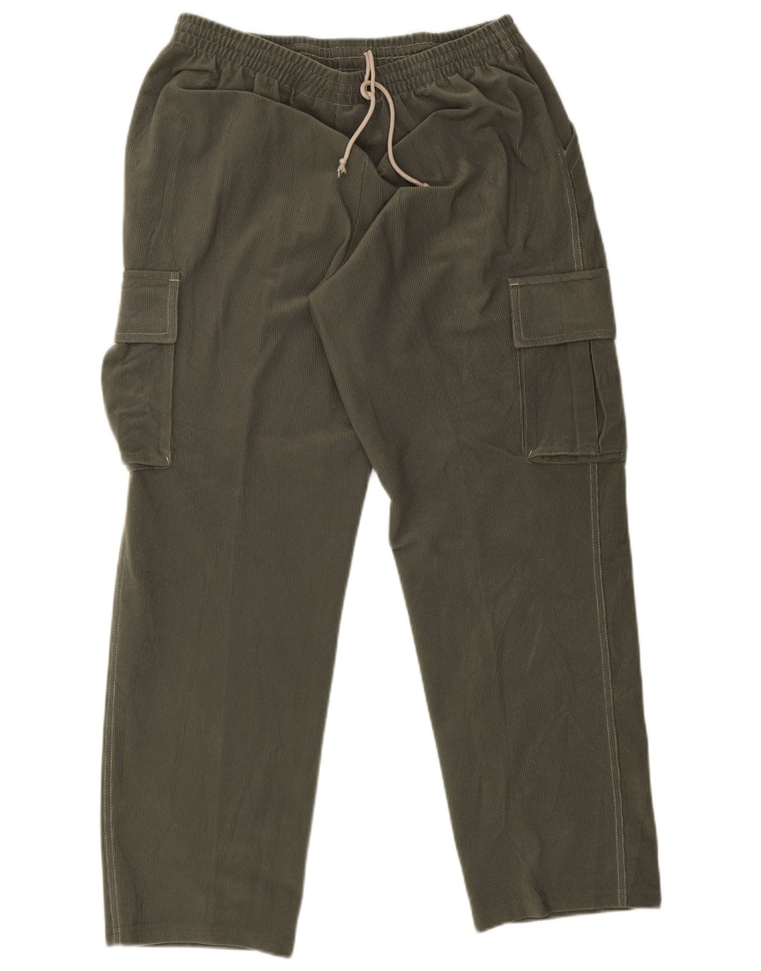 Calça de treino masculina Diadora Cargo UK 42 poliéster cáqui grande