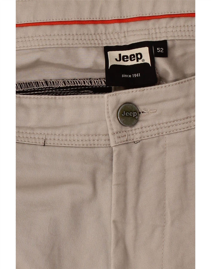 JEEP Mens Straight Cargo Trousers IT 52 XL W36 L34 Beige Cotton Vintage Jeep and Second-Hand Jeep from Messina Hembry 