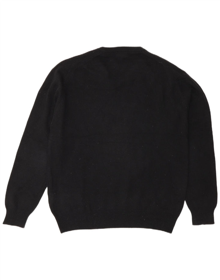 Suéter masculino Kappa com decote em V XL lã preta