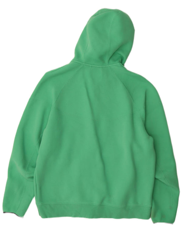 Suéter Nike masculino com capuz e zíper XL verde algodão