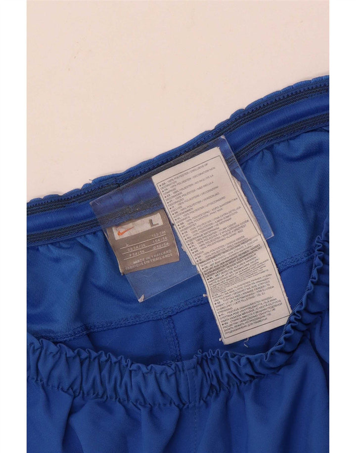 Shorts esportivos masculinos Nike grande poliéster azul