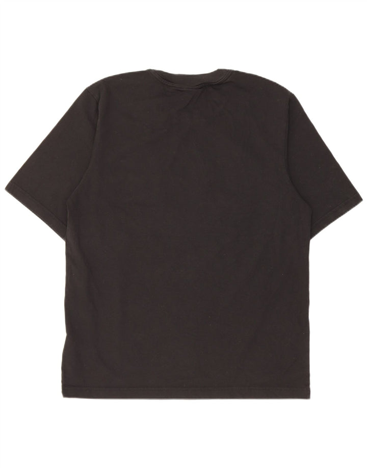 Adidas Mens Graphic T-Shirt Top Pequeno Algodão Preto