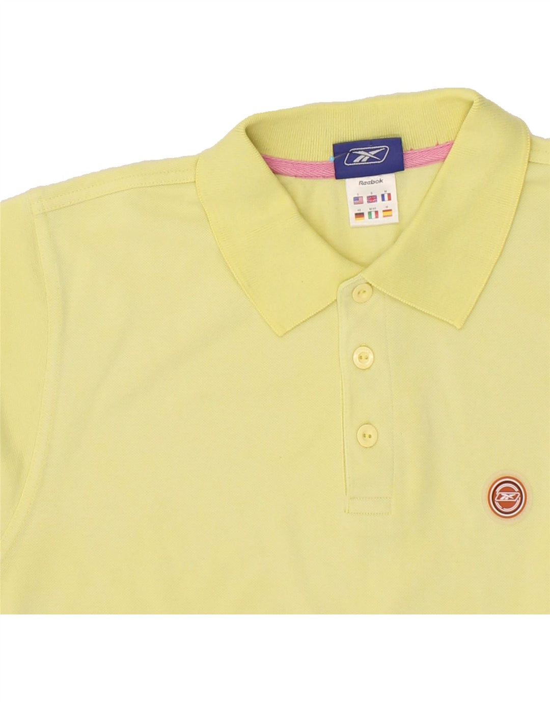 REEBOK Mens Polo Shirt Small Yellow Vintage Reebok and Second-Hand Reebok from Messina Hembry 