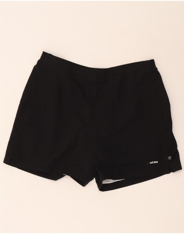 Shorts esportivos femininos Adidas UK 18 XL preto poliéster