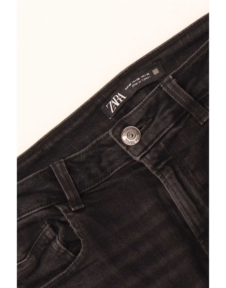 Zara Jeans Slim Feminino EU 40 Médio W30 L27 Preto